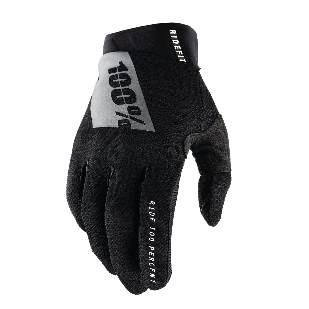 100% RIDEFIT GLOVES BLACK/WHITE 2XL 10010-00004