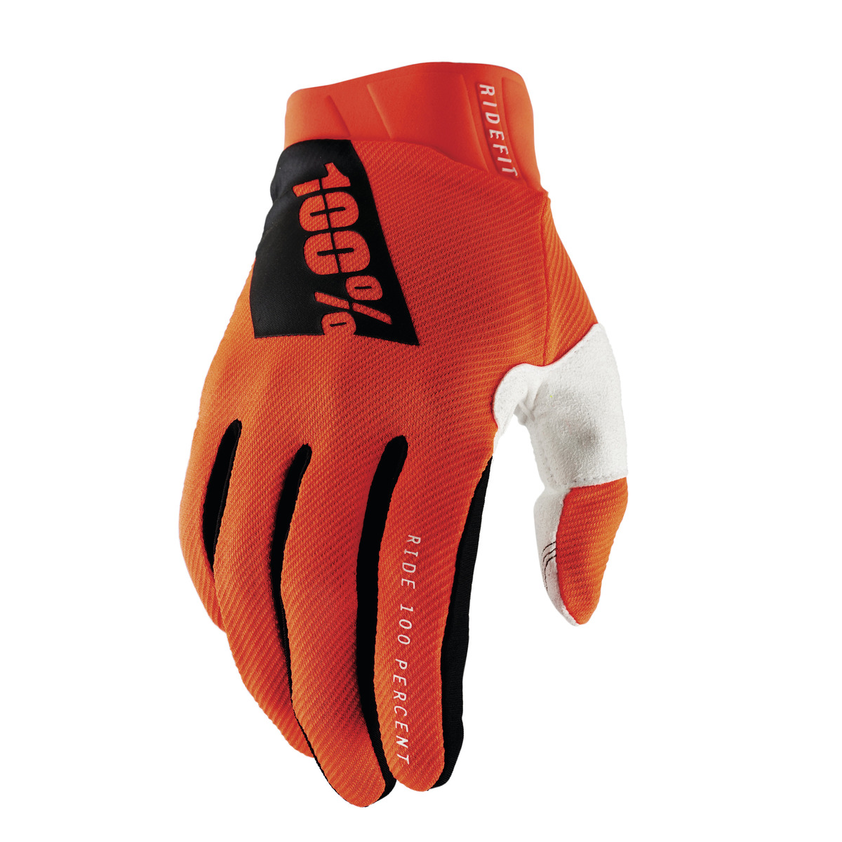 100% RIDEFIT GLOVES FLUO ORANGE XL 10010-00008