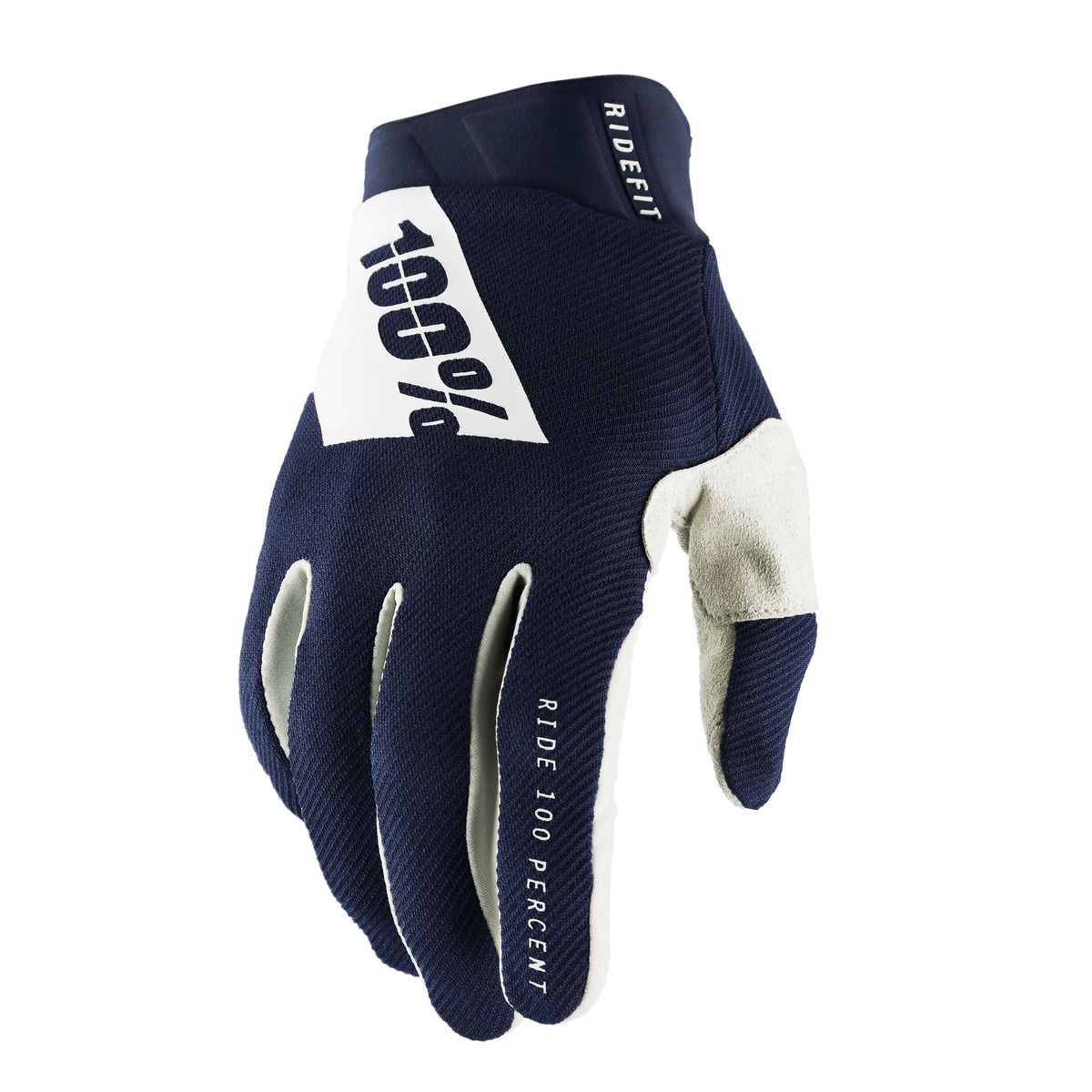 100% RIDEFIT GLOVES NAVY M 10010-00026