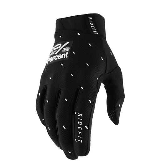 100% RIDEFIT GLOVES SLASHER BLACK XL 10010-00038