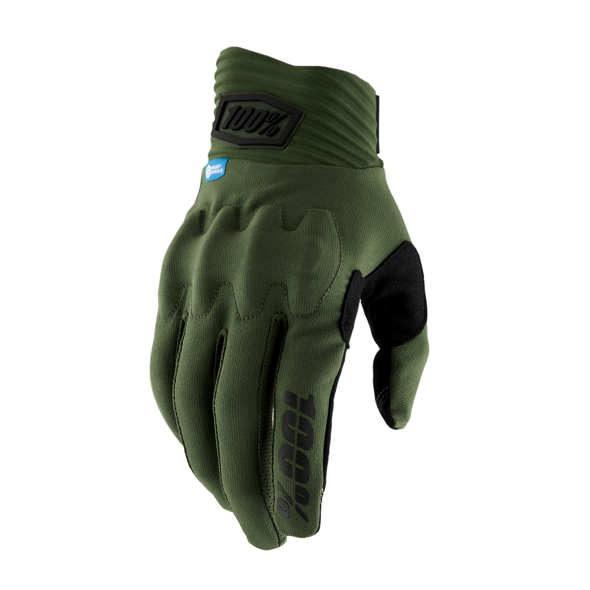 100% COGNITO SMART SHOCK GLV ARMY GRN M 10014-00026