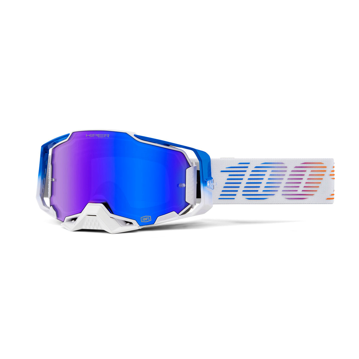 100% ARMEGA HIPER NEO MIRROR BLUE LENS 50003-00011