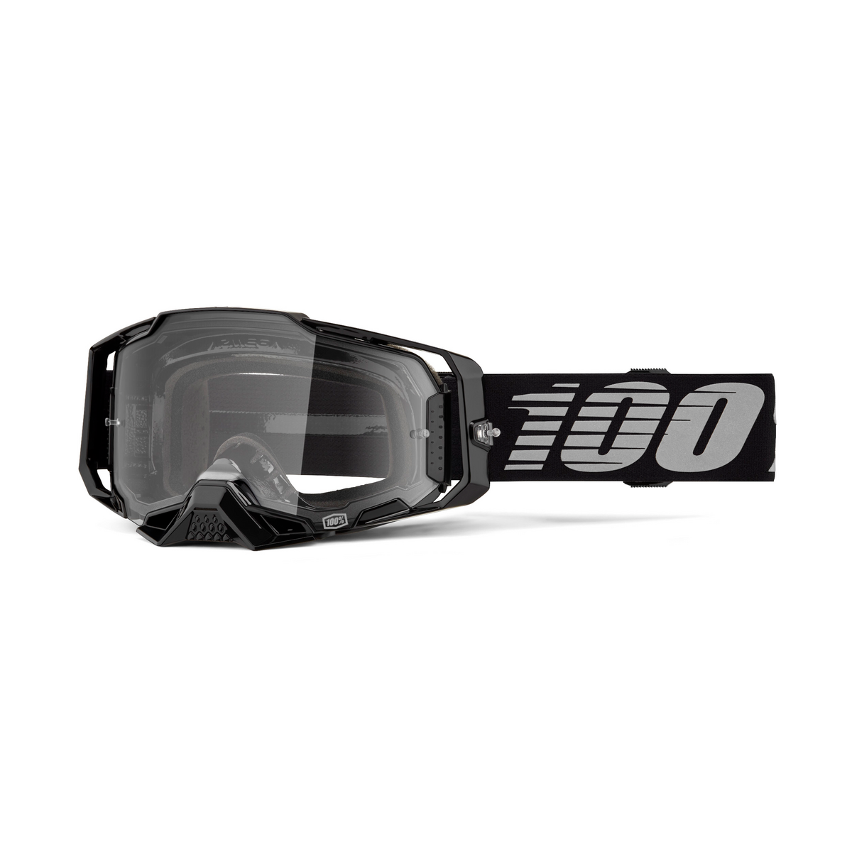 100% ARMEGA GOG BLACK CLEAR LENS 50004-00030