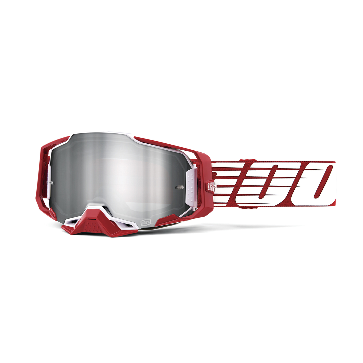 100% ARMEGA GOG OVRSZE DEEP RED MIRROR SILVER 50005-00009