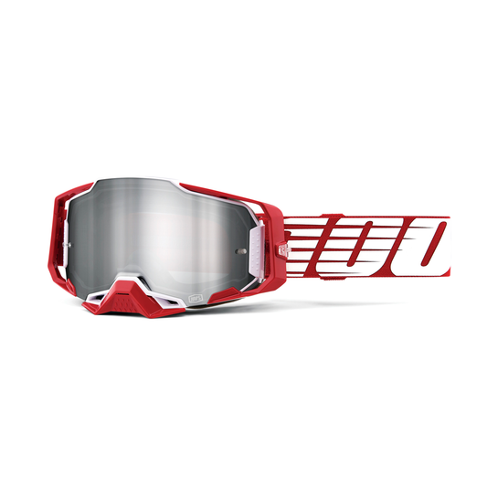 100% ARMEGA GOG OVRSZE DEEP RED MIRROR SILVER 50005-00009