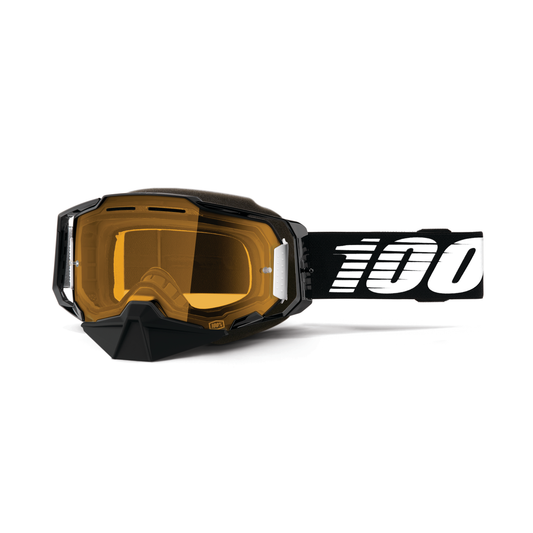 100% ARMEGA SNO GOG BLACK YELLOW LENS 50007-00001