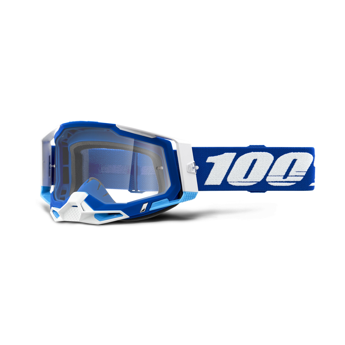 100% RACECRAFT 2 GOG BLUE CLEAR LENS 50009-00002