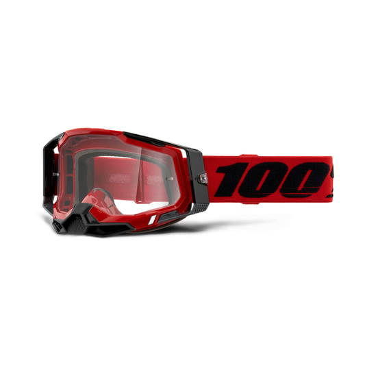 100% RACECRAFT 2 GOG RED CLEAR LENS 50009-00003