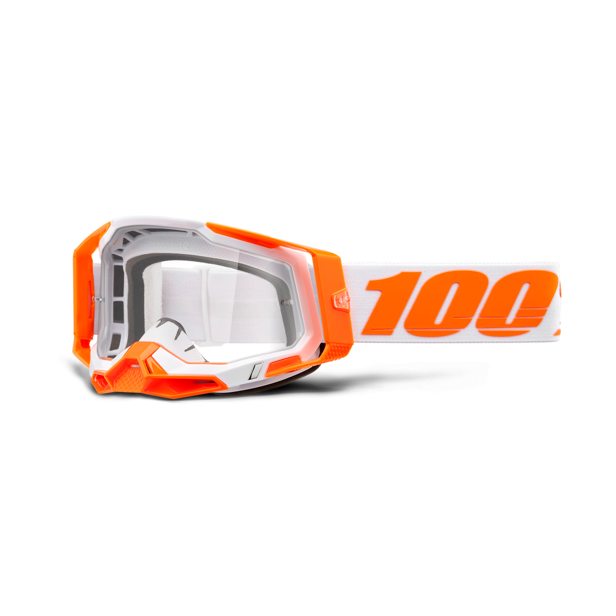 100% RACECRAFT 2 GOG ORANGE CLEAR LENS 50009-00013