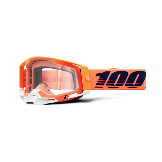 100% RACECRAFT 2 GOG CORAL CLEAR LENS 50009-00018