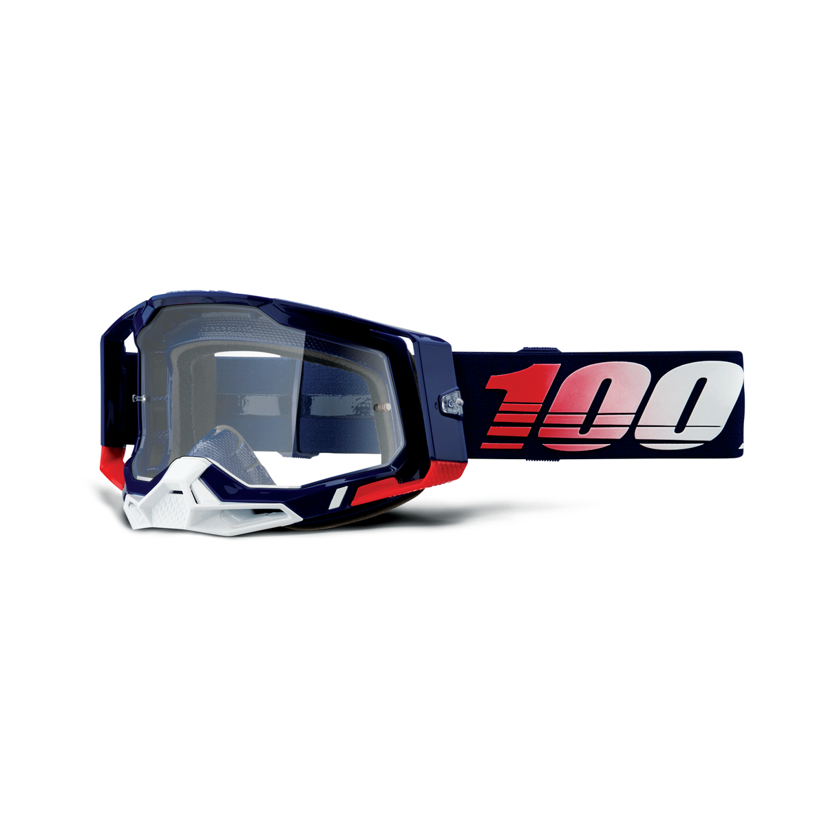 100% RACECRAFT 2 GOG REPUBLIC CLEAR LENS 50009-00022