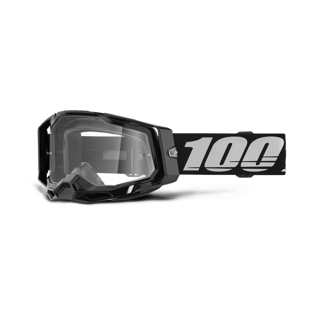 100% RACECRAFT 2 BLK CLR LENS 50009-00034