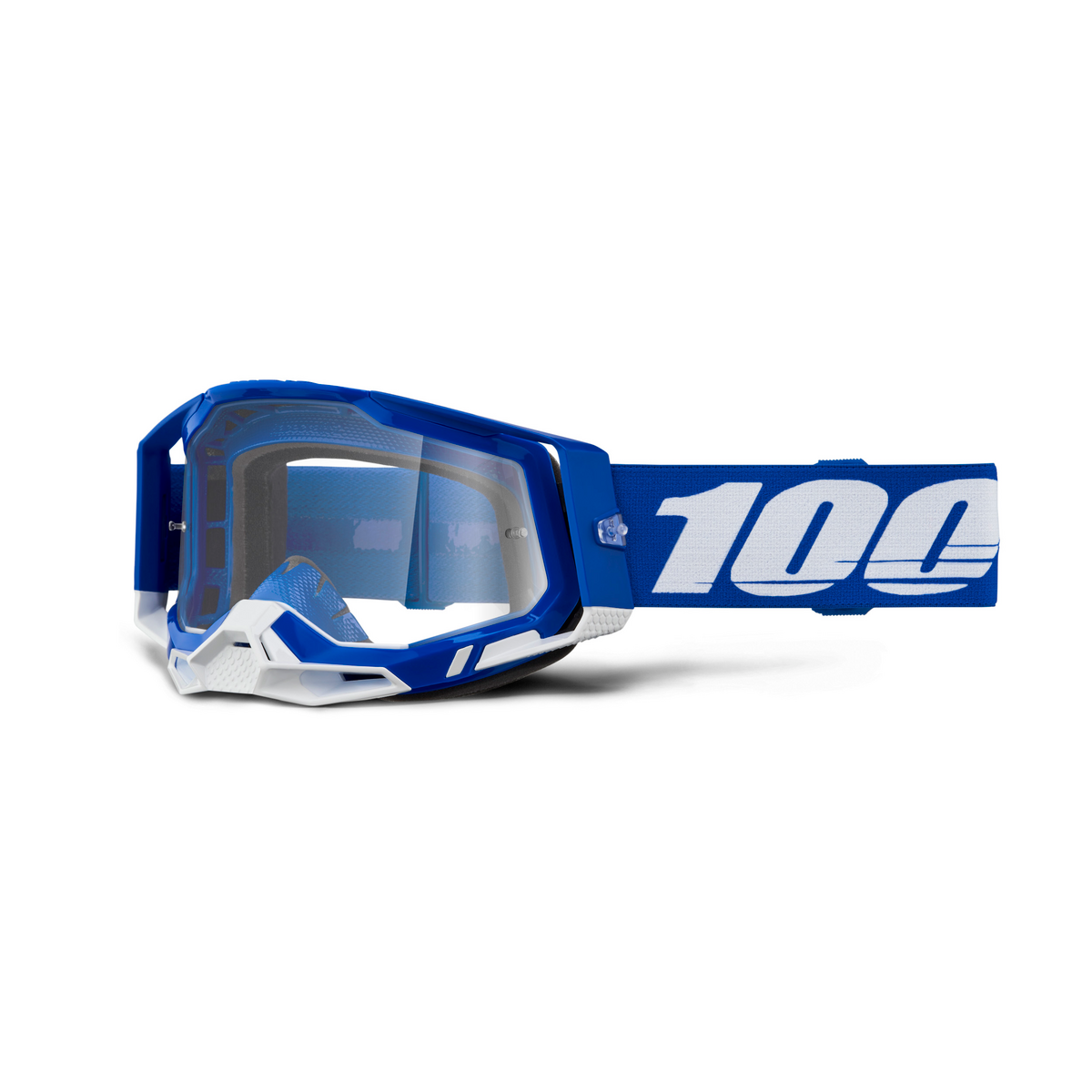 100% RACECRAFT 2 BLUE CLR LENS 50009-00035