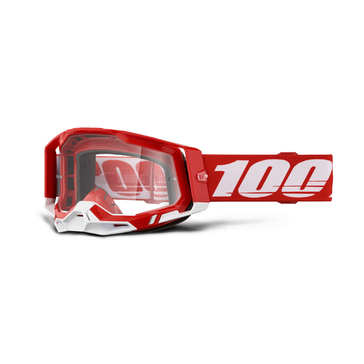 100% RACECRAFT 2 RED CLR LENS 50009-00038