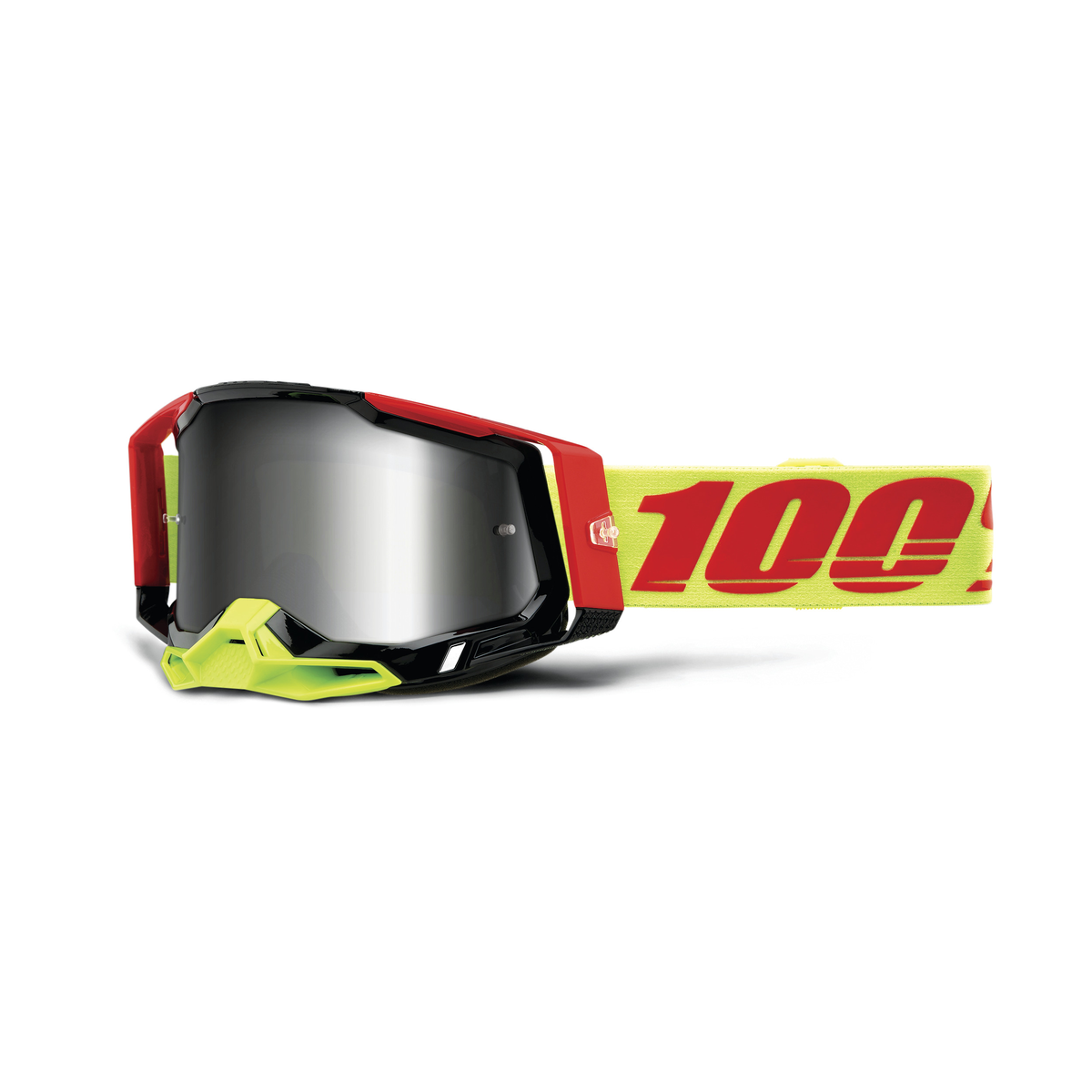 100% RACECRAFT 2 GOG WIZ MIRROR SILVER FLASH 50010-00010