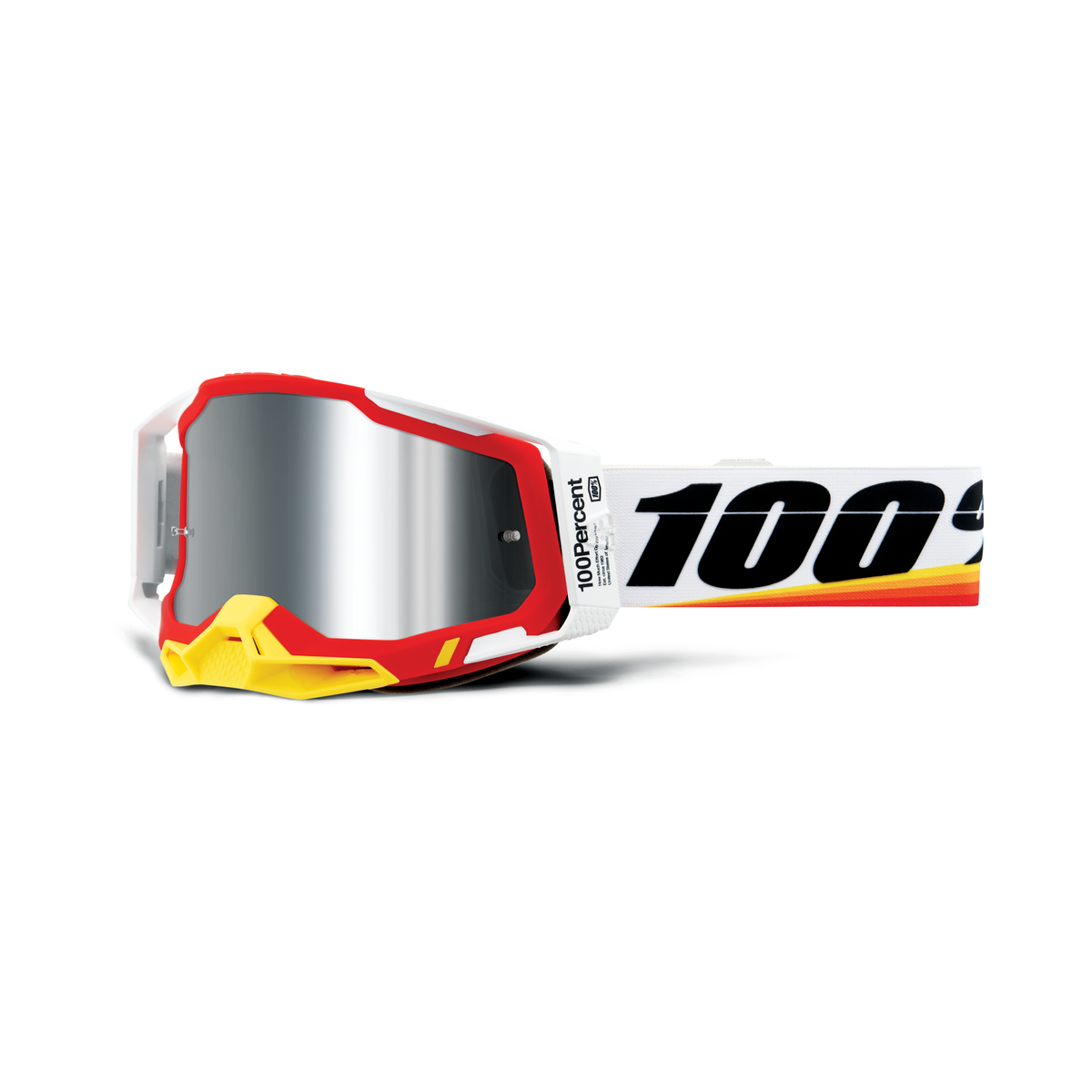 100% RACECRAFT 2 GOG ARSHAM RED MIRROR SILVER 50010-00016