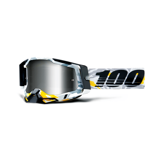100% RACECRAFT 2 GOG KORB MIRROR SILVER LENS 50010-00019