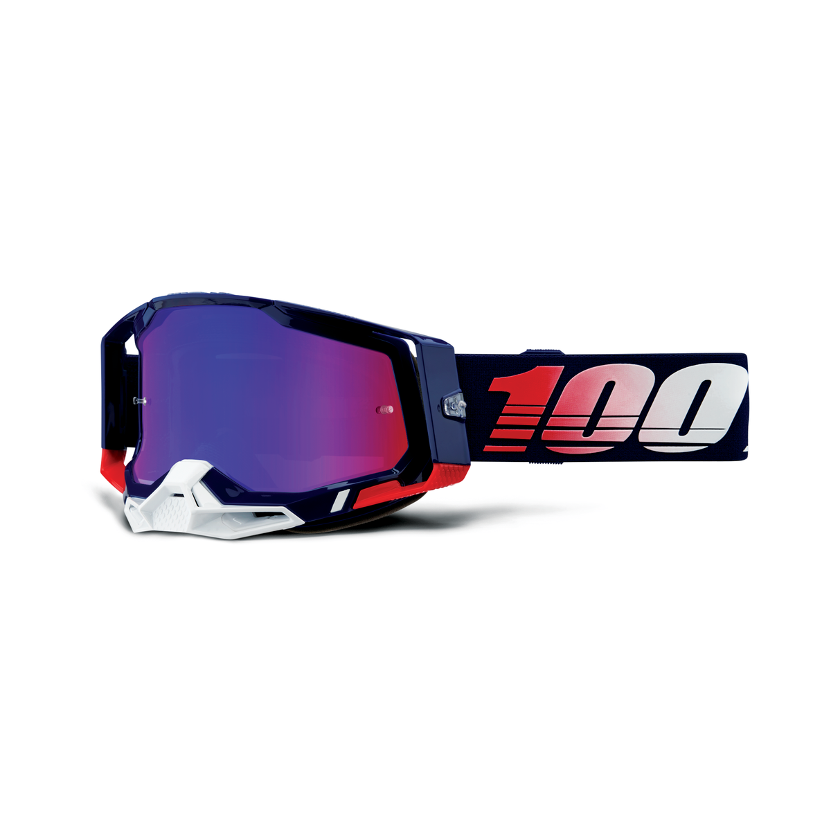 100% RACECRAFT 2 GOG REPUBLIC MIRROR RED/BLUE 50010-00022