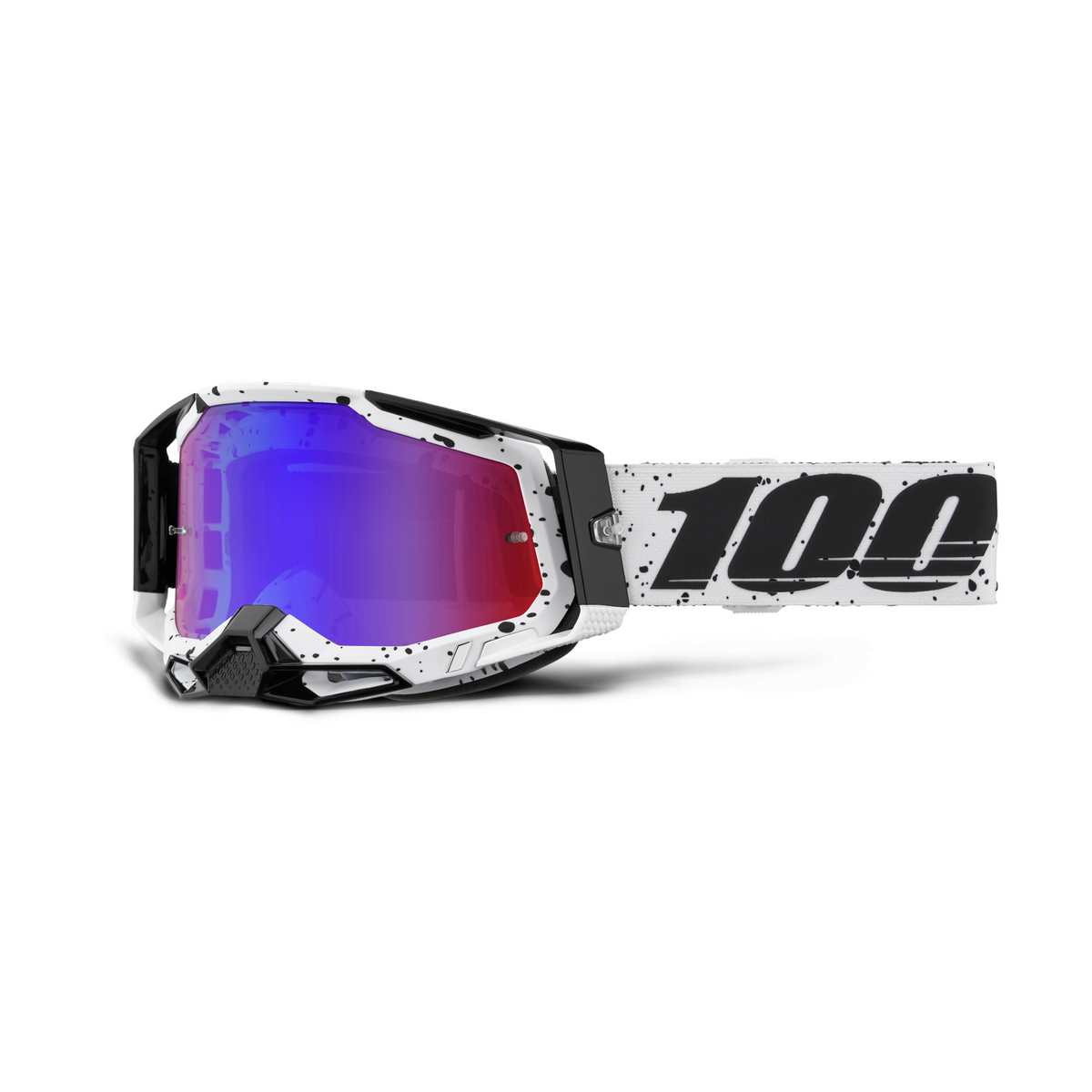 100% RACECRAFT 2 TRINITY MIRROR RED/BLUE LEN 50010-00033