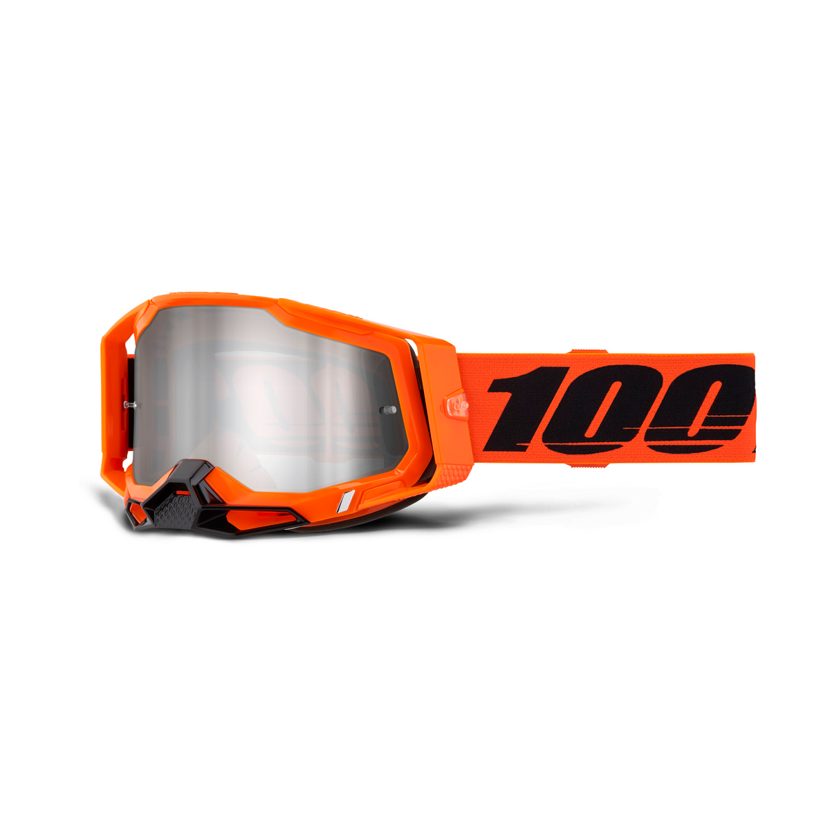 100% RACECRAFT 2 NEON ORG MIRROR SIL FLASH L 50010-00036