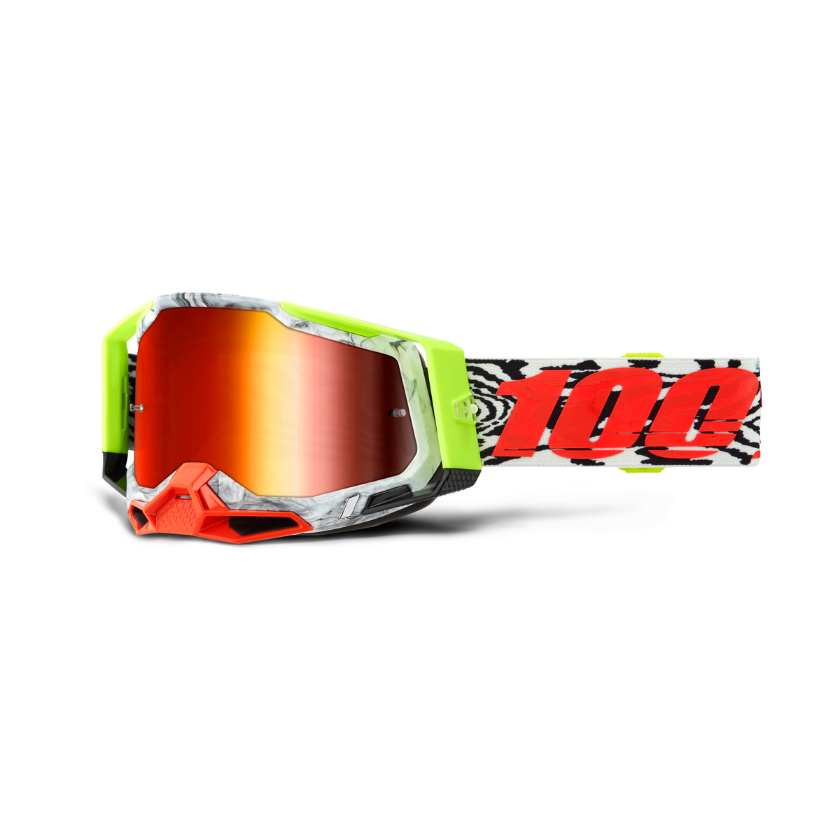100% RACECRAFT 2 ENGAL MIRROR RED LENS 50010-00040
