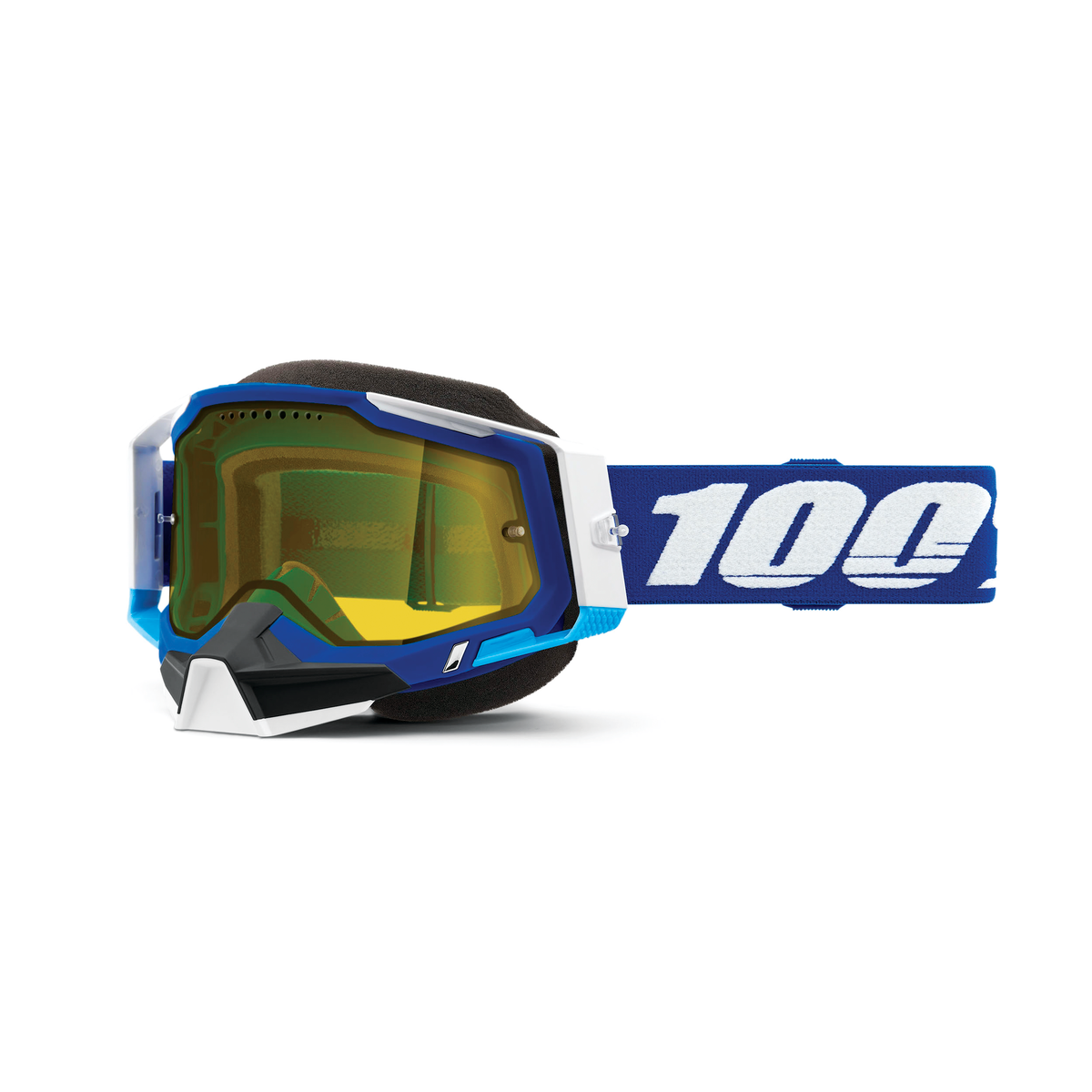 100% RACECRAFT 2 SNO GOG BLUE YELLOW LENS 50011-00002