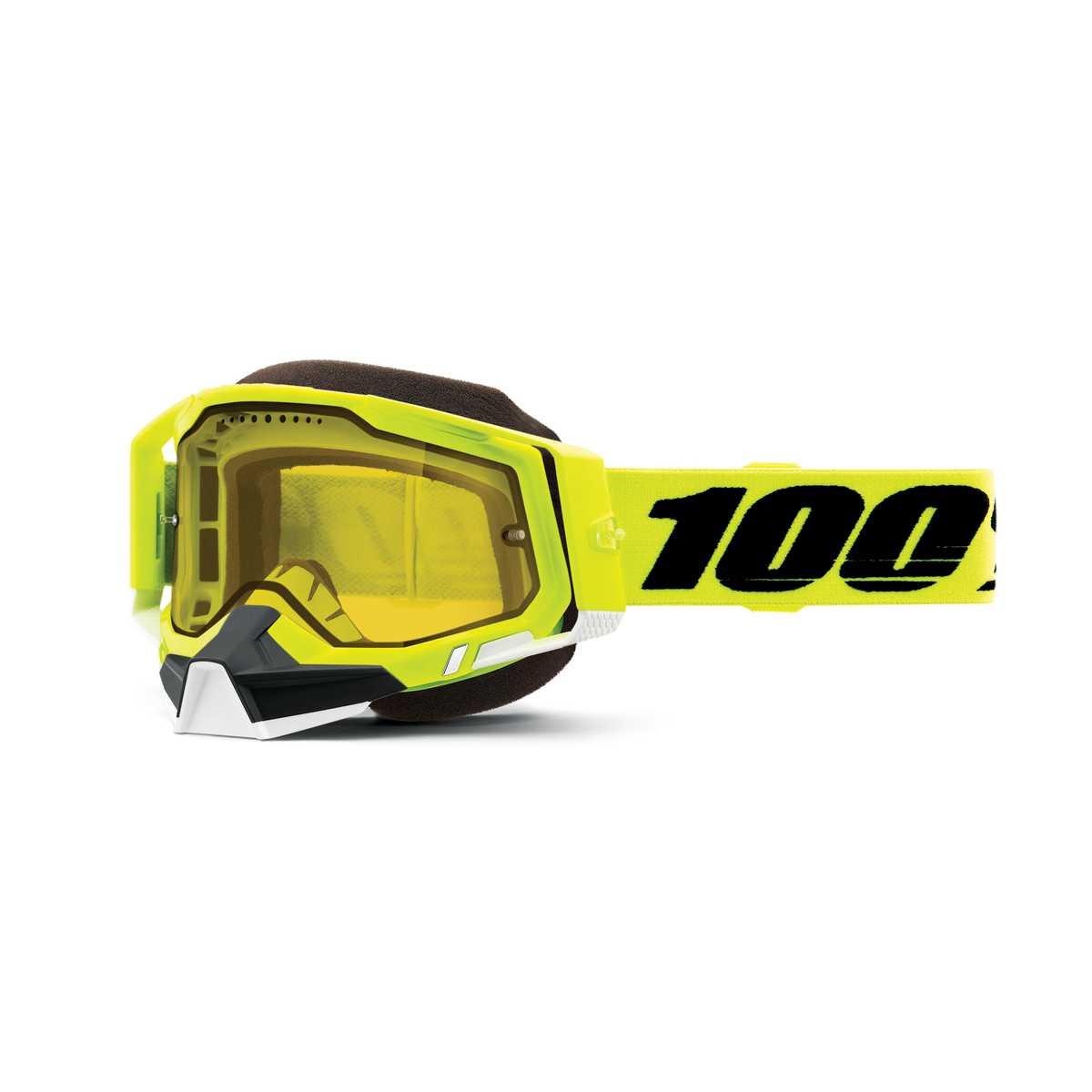 100% RACECRAFT 2 SNO GOG YELLOW YELLOW LENS 50011-00004