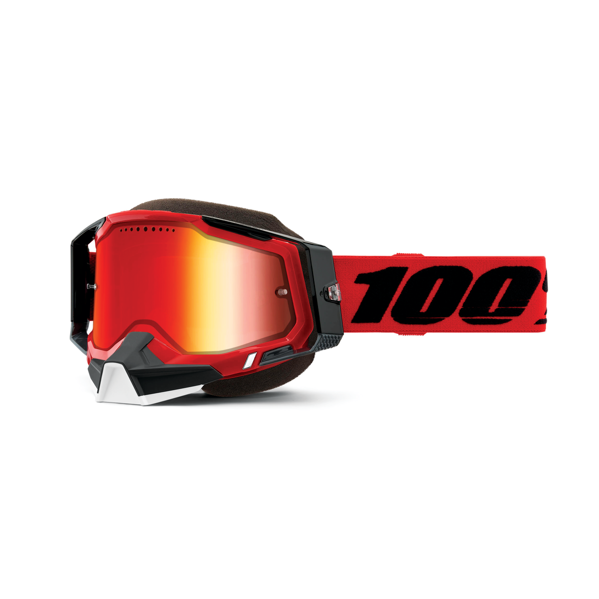 100% RACECRAFT 2 SNO GOG RED MIRROR RED LENS 50012-00003