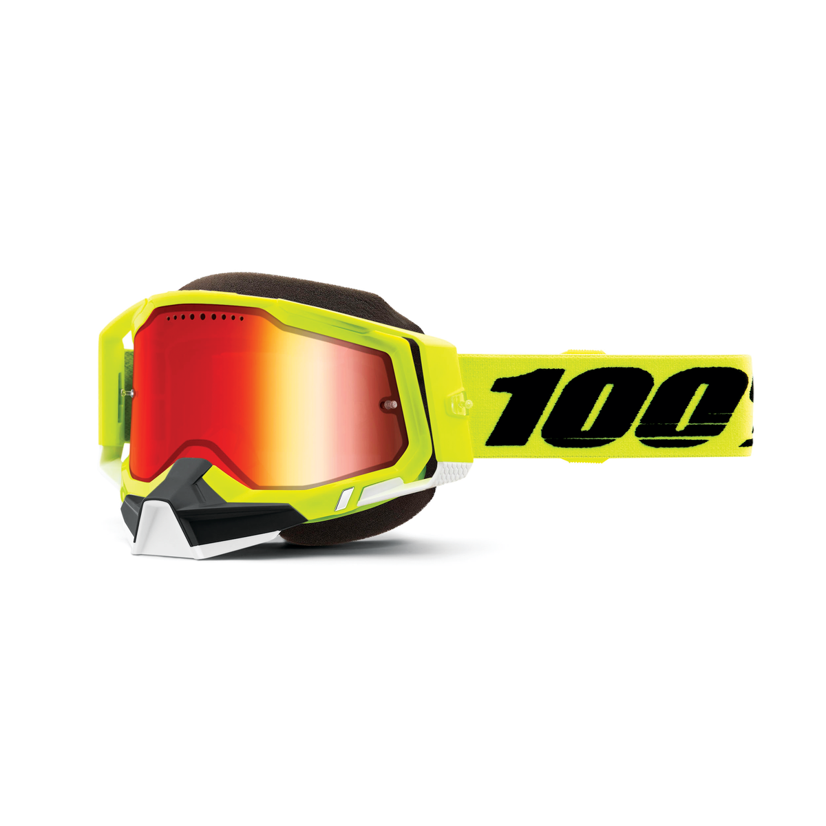 100% RACECRAFT 2 SNO GOG YELLOW MIRROR RED 50012-00004