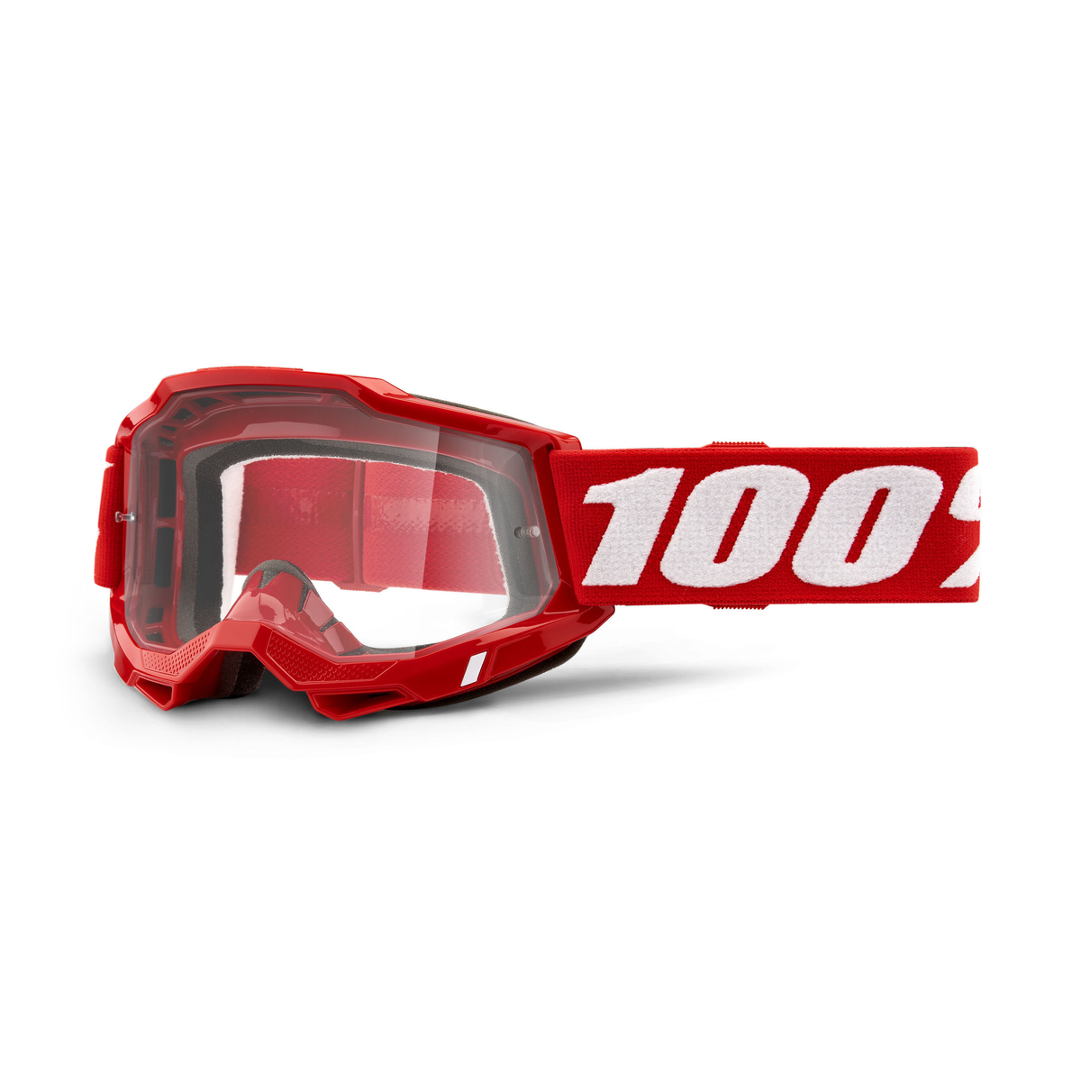 100% ACCURI 2 GOG NEON RED CLEAR LENS 50013-00005