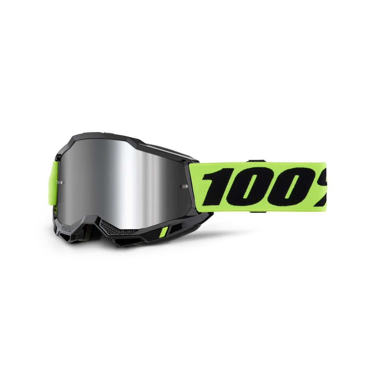 100% ACCURI 2 GOG NEON YEL MIRROR SIL LENS 50014-00040