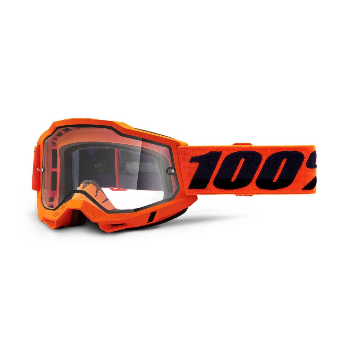 100% ACCURI 2 ENDURO MOTO GOG NEON ORG CLEAR 50015-00004