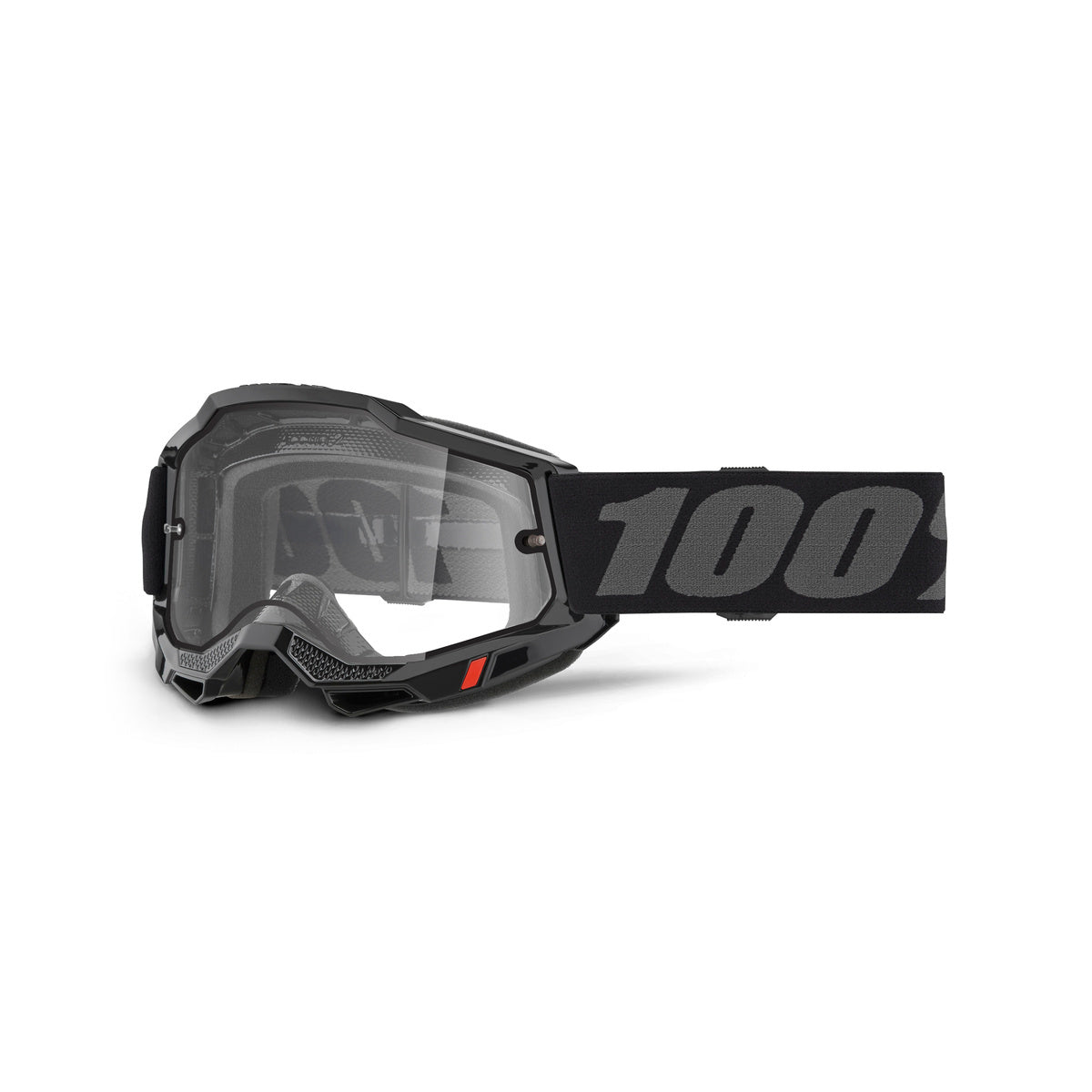 100% ACCURI 2 ENDURO MOTO GOG BLK CLR LENS 50015-00006