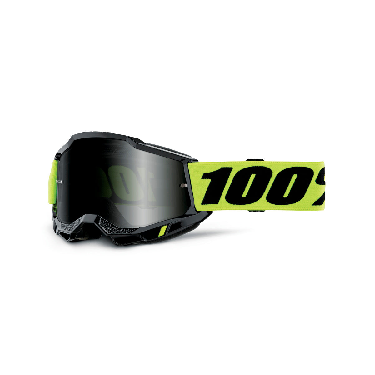 100% ACCURI 2 SAND GOG NEON YEL SMOKE LENS 50020-00008