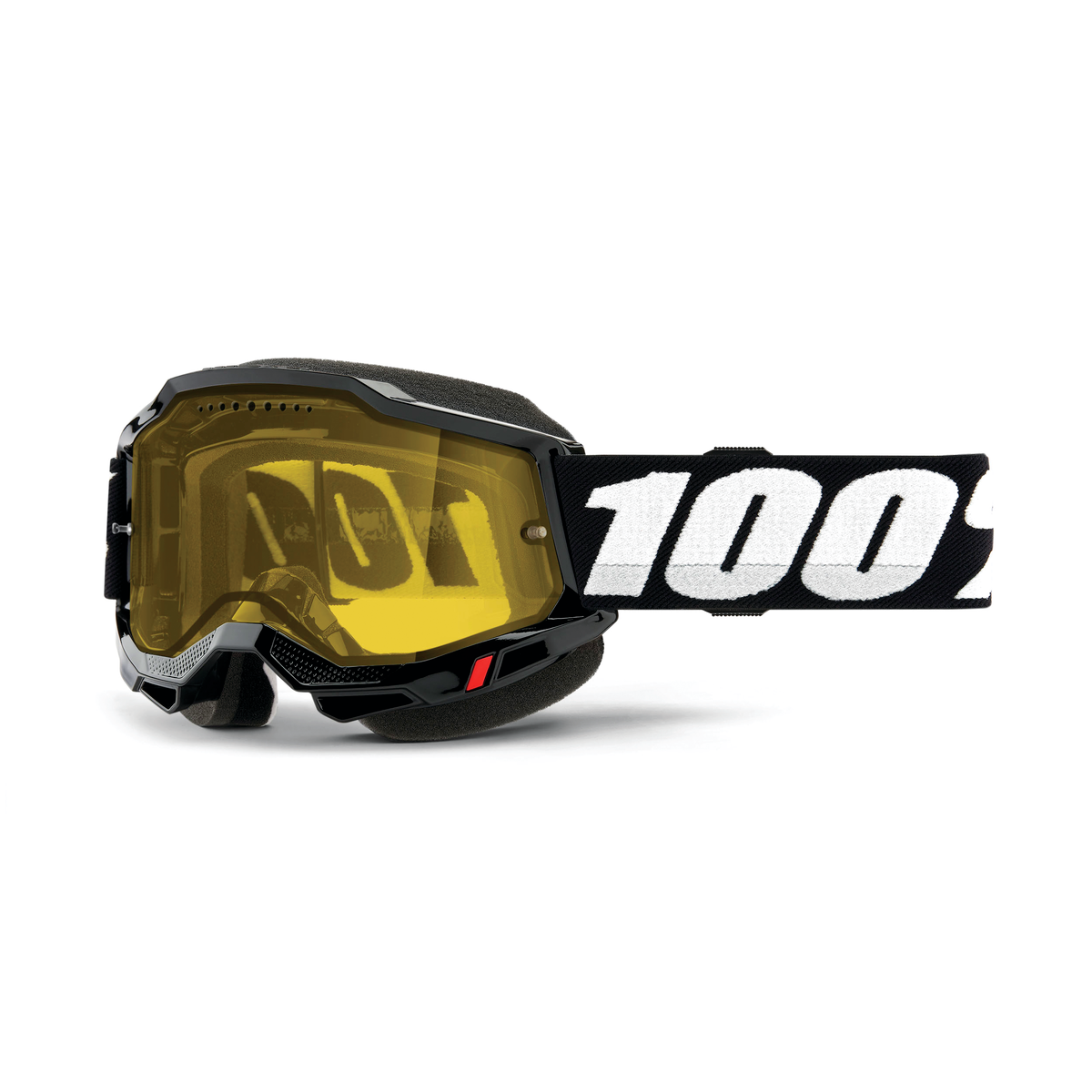 100% ACCURI 2 SNO GOG BLACK YELLOW LENS 50021-00001