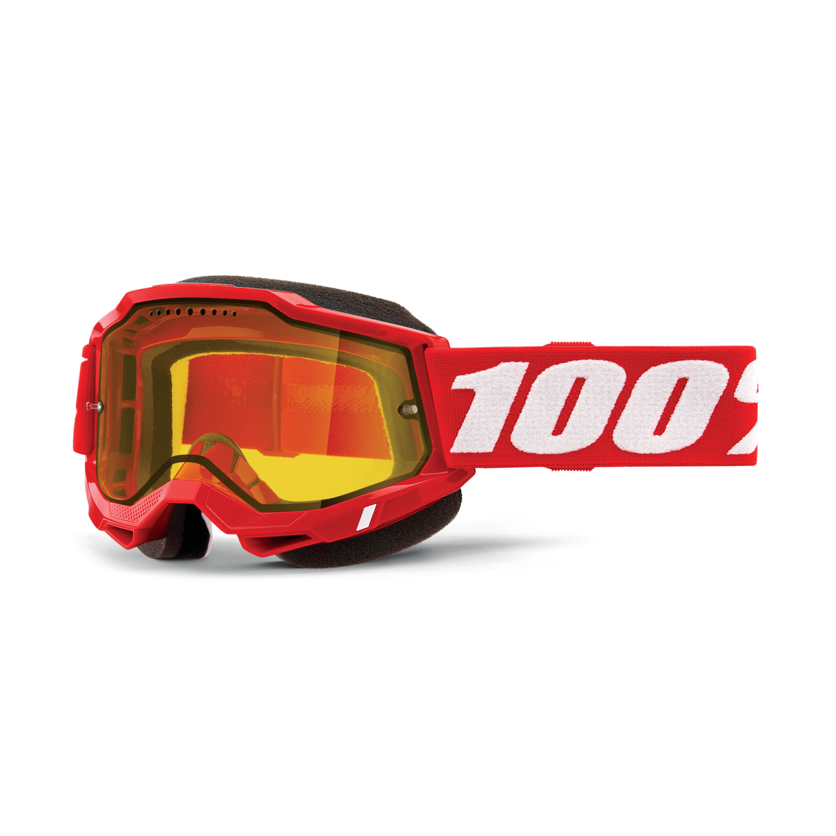 100% ACCURI 2 SNO GOG NEON RED YELLOW 50021-00005