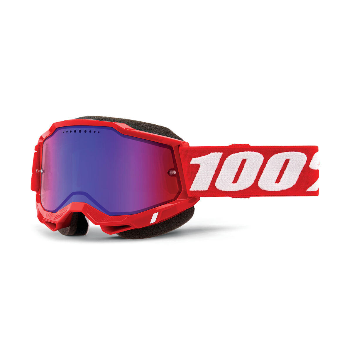 100% ACCURI 2 SNO GOG NEON RED MIRR RED/BLUE 50022-00005