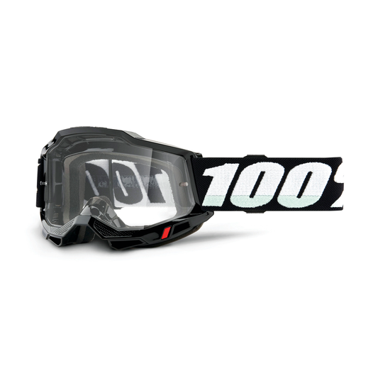 100% ACCURI 2 JUNIOR GOG BLACK CLEAR LENS 50024-00010
