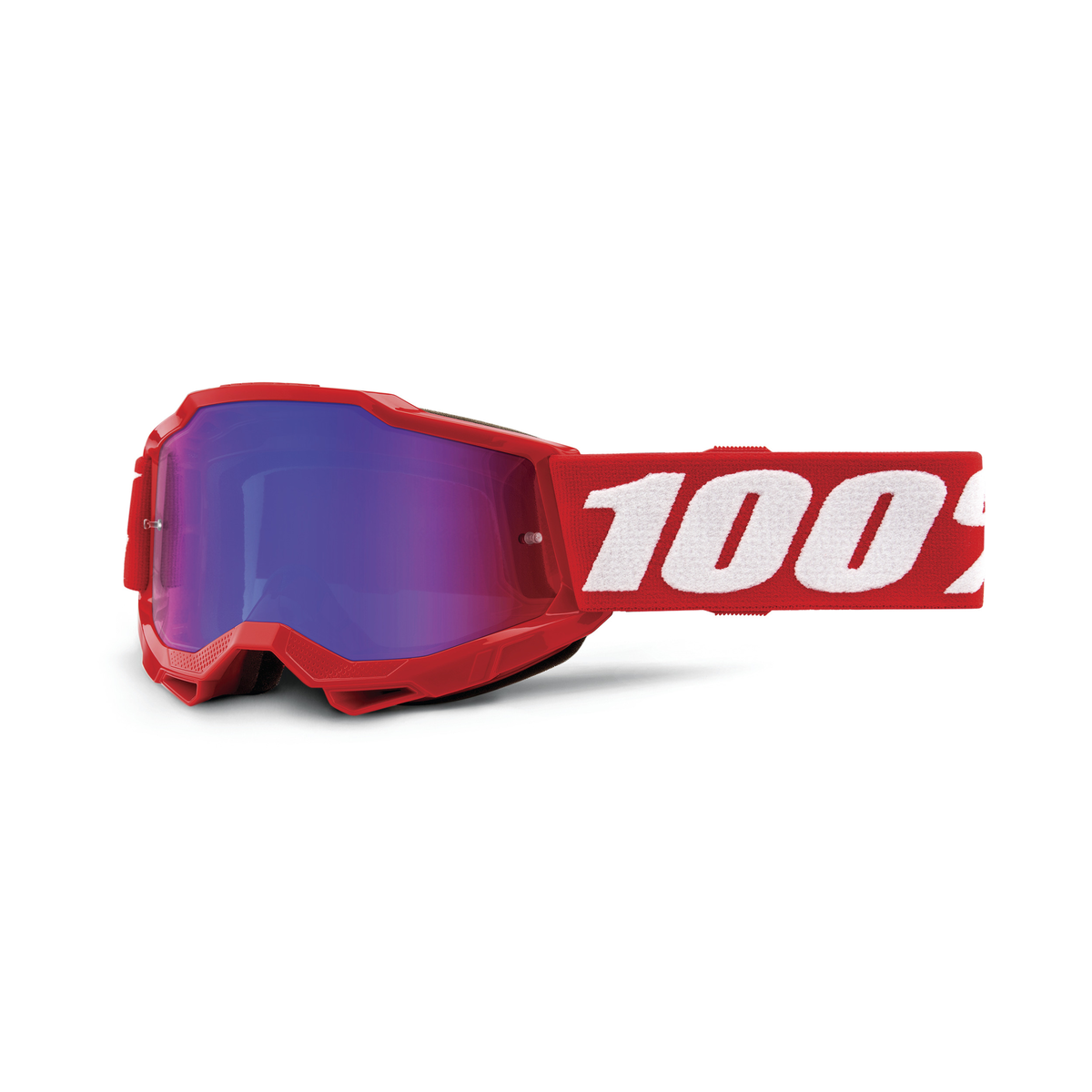 100% ACCURI 2 JUNIOR GOG NEON RED MIR RED/BLU 50025-00002