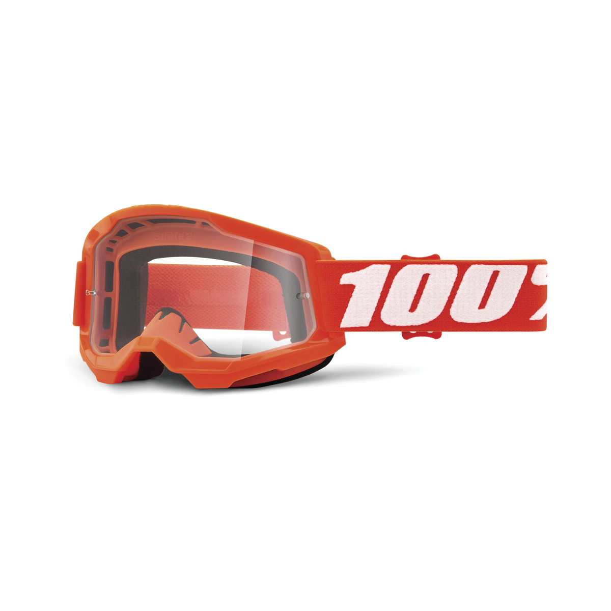 100% STRATA 2 GOG ORANGE CLEAR LENS 50027-00005
