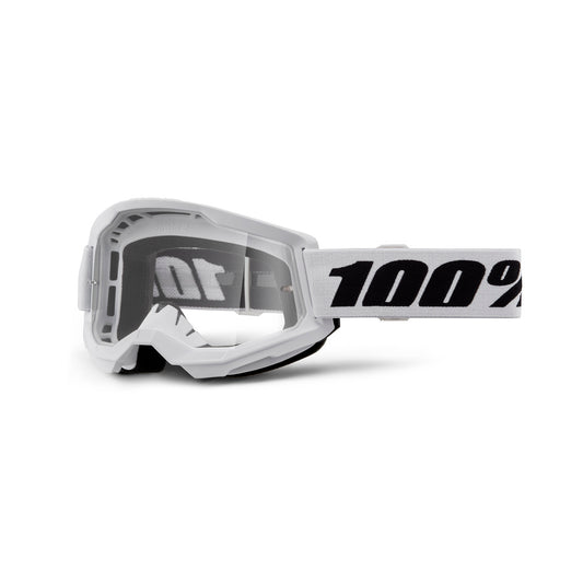 100% STRATA 2 GOG WHT CLR LENS 50027-00019
