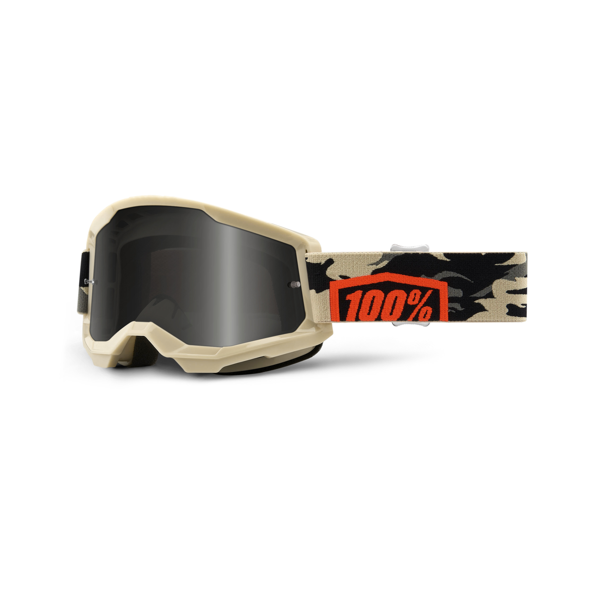 100% STRATA 2 SAND GOG KOMBAT SMOKE LENS 50030-00003