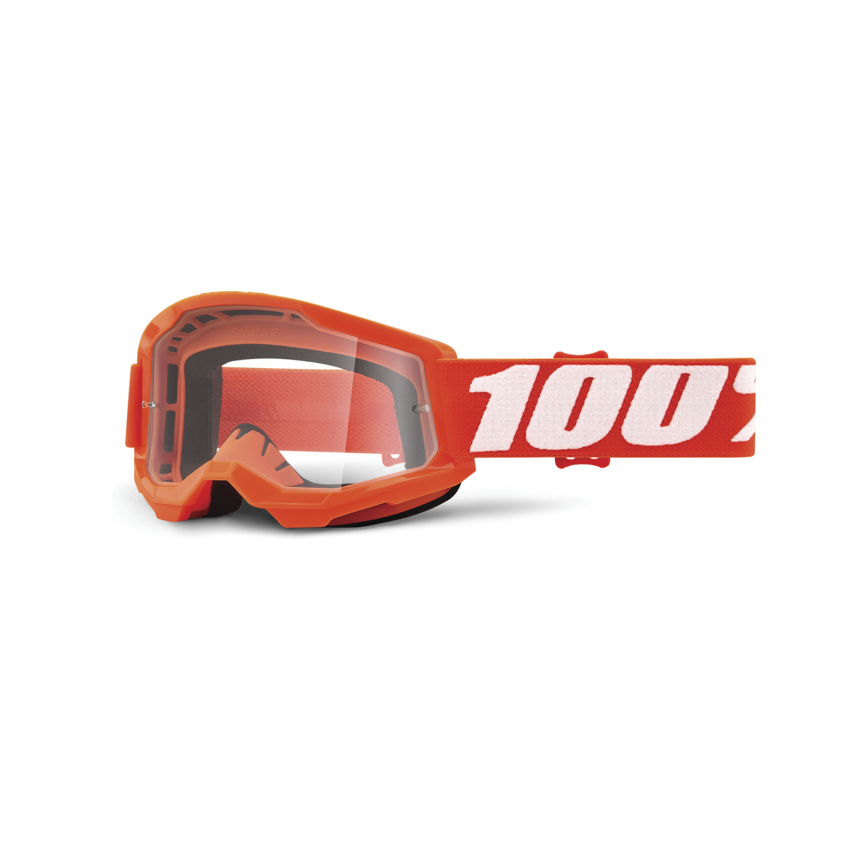 100% STRATA 2 JUNIOR GOG ORANGE CLEAR LENS 50031-00005