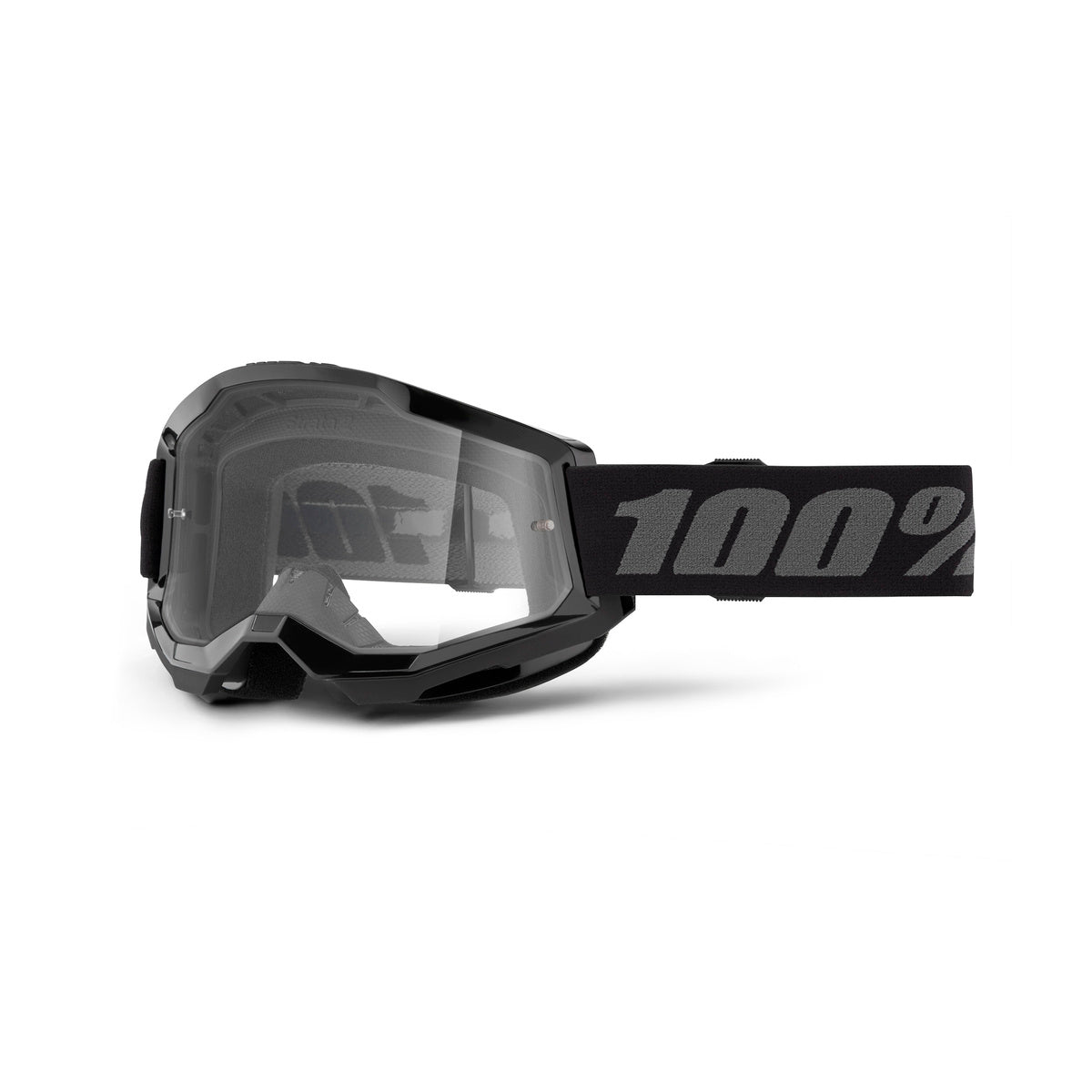 100% STRATA 2 JUNIOR GOG BLK CLR LENS 50031-00007
