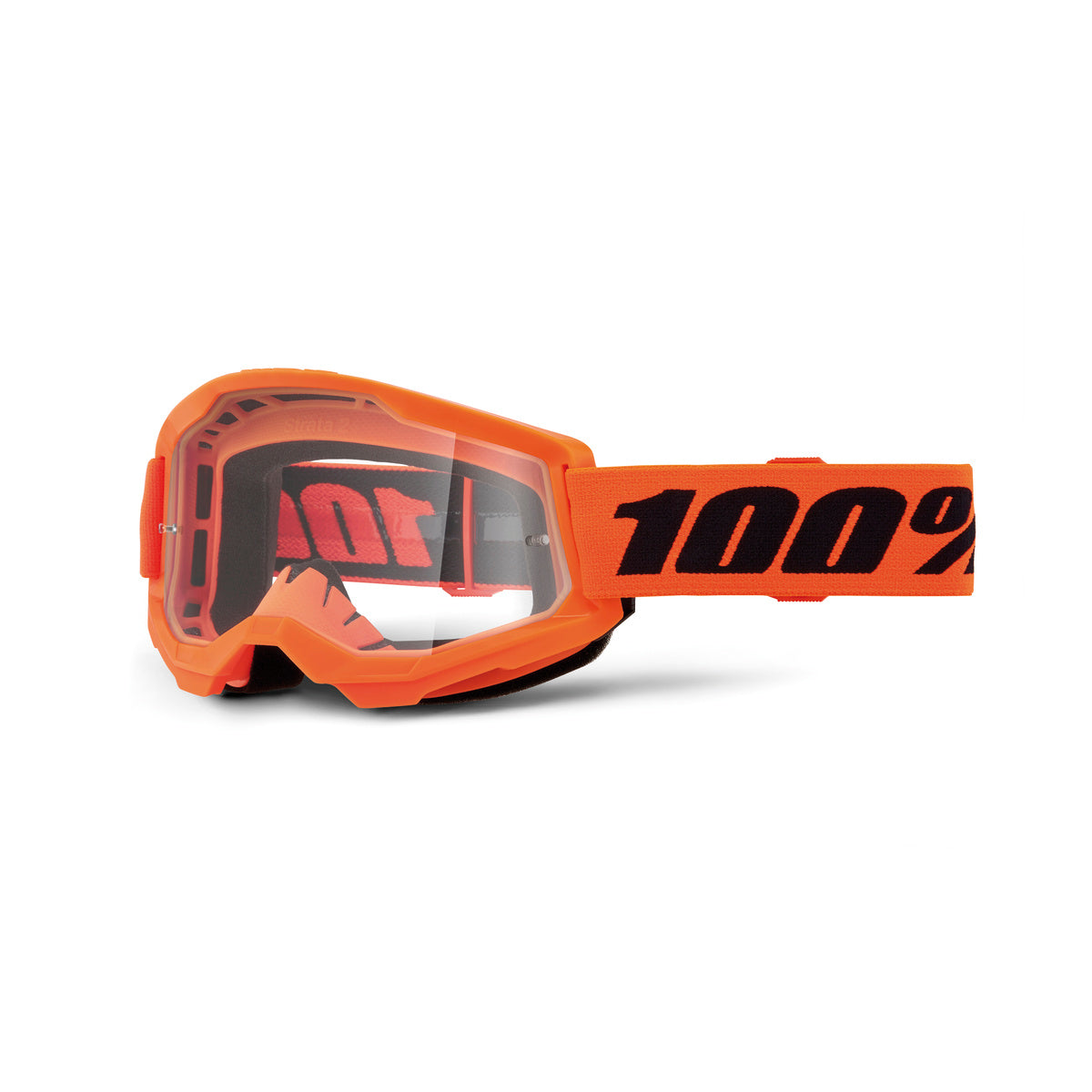 100% STRATA 2 JUNIOR GOG NEON ORG CLR LENS 50031-00009