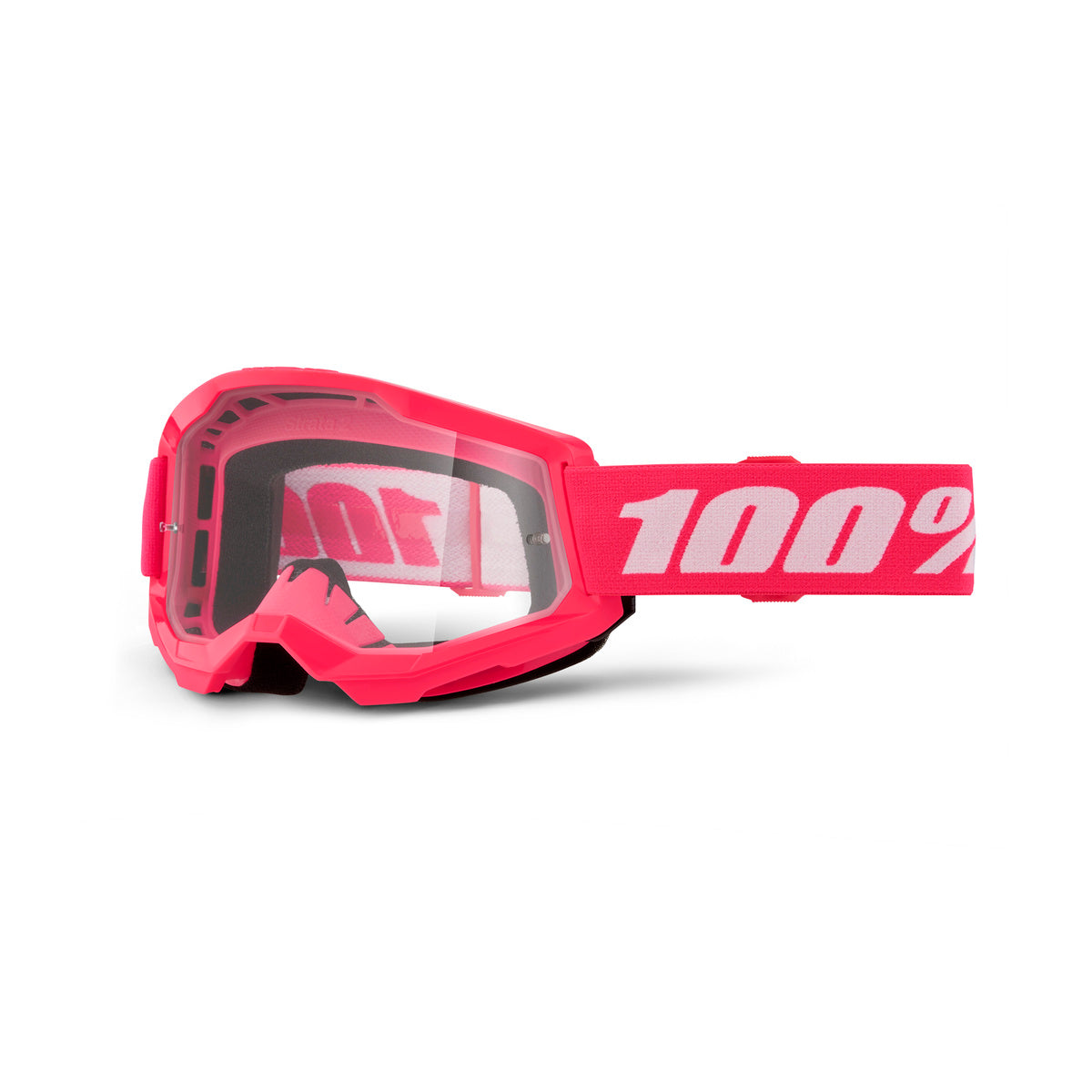 100% STRATA 2 JUNIOR GOG PINK CLR LENS 50031-00011