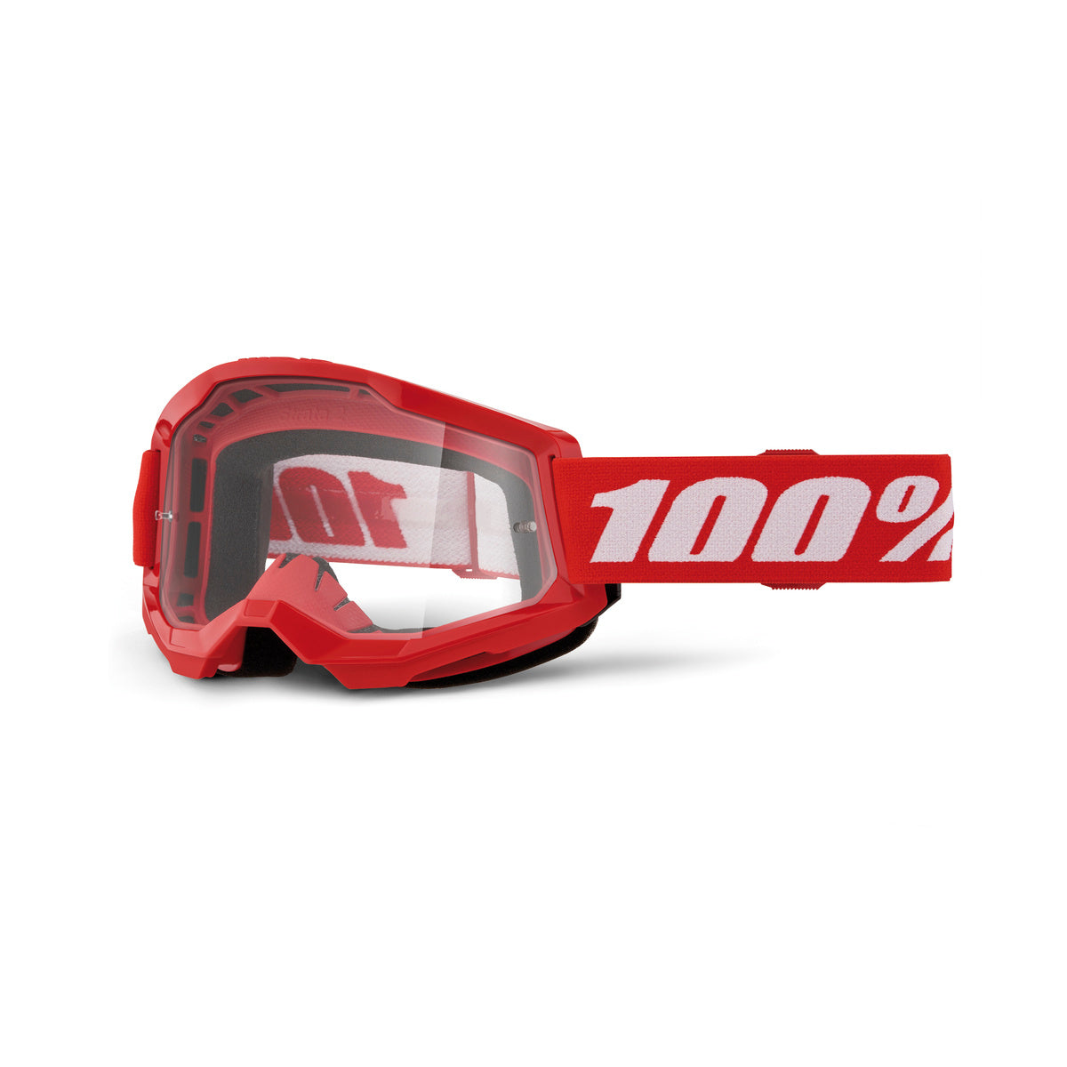 100% STRATA 2 JUNIOR GOG RED CLR LENS 50031-00012