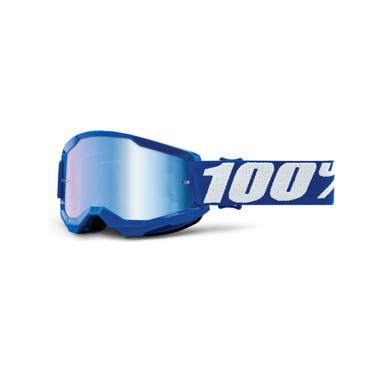 100% STRATA 2 JUNIOR GOG BLUE MIRROR BLUE LEN 50032-00002