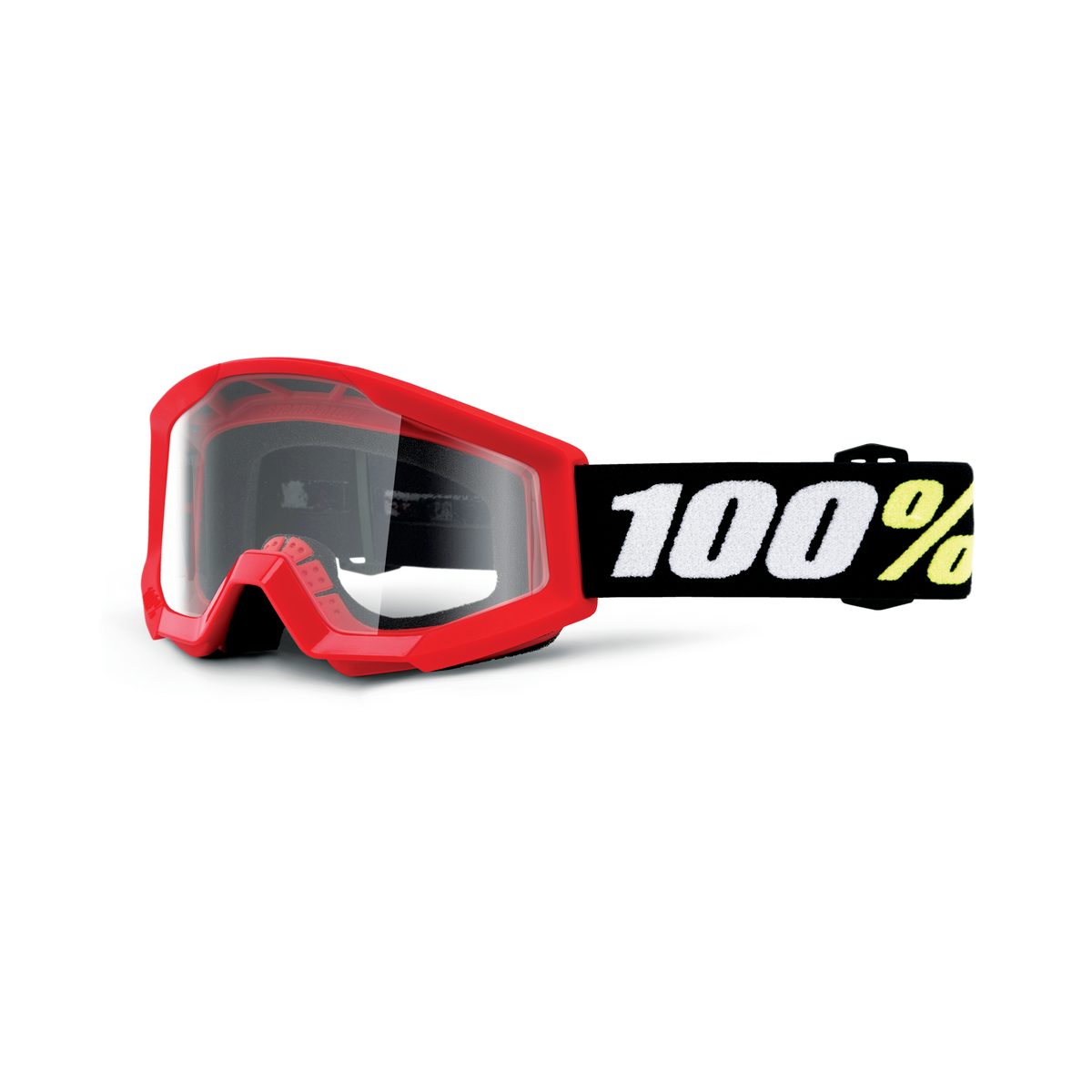 100% STRATA MINI GOG RED CLEAR LENS 50033-00002
