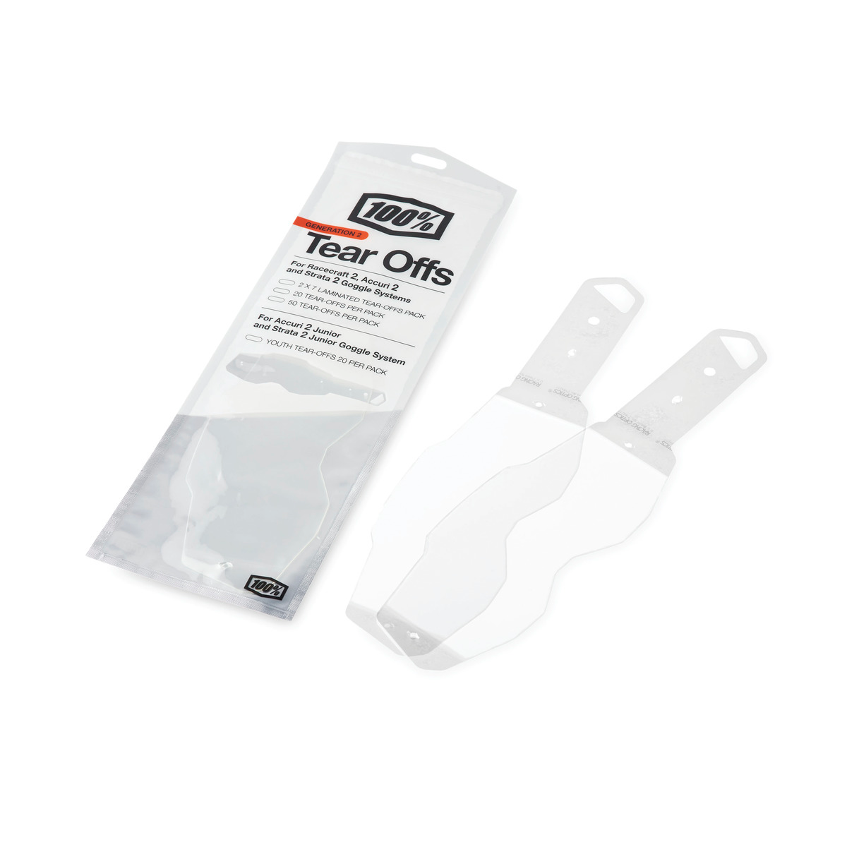 100% RC2/AC2/ST2 LAM TEAR-OFFS 2 X 7 PK 51018-201-14